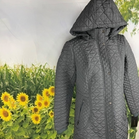 WEATHERPROOF Graphite Walker Quilted Jacket Medium - Picture 11 of 17